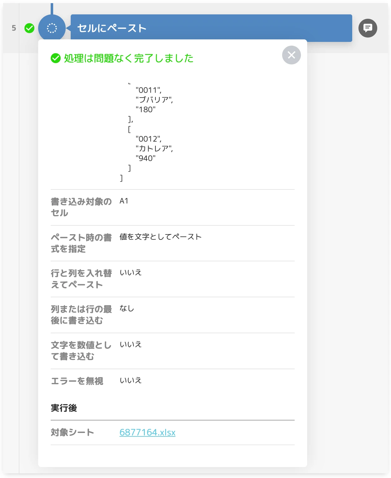 結果